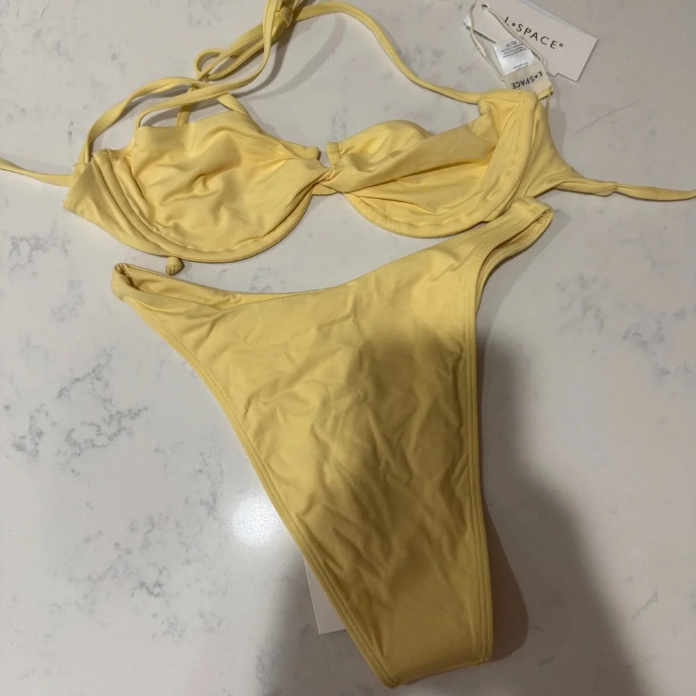 NWT L*Space Sunny Yellow Bikini